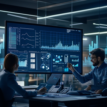 eliviri_Team_analyzing_lead_generation_data_on_a_large_screen_g_f42b96fc-b349-4338-8a61-f2fe9e6ed530